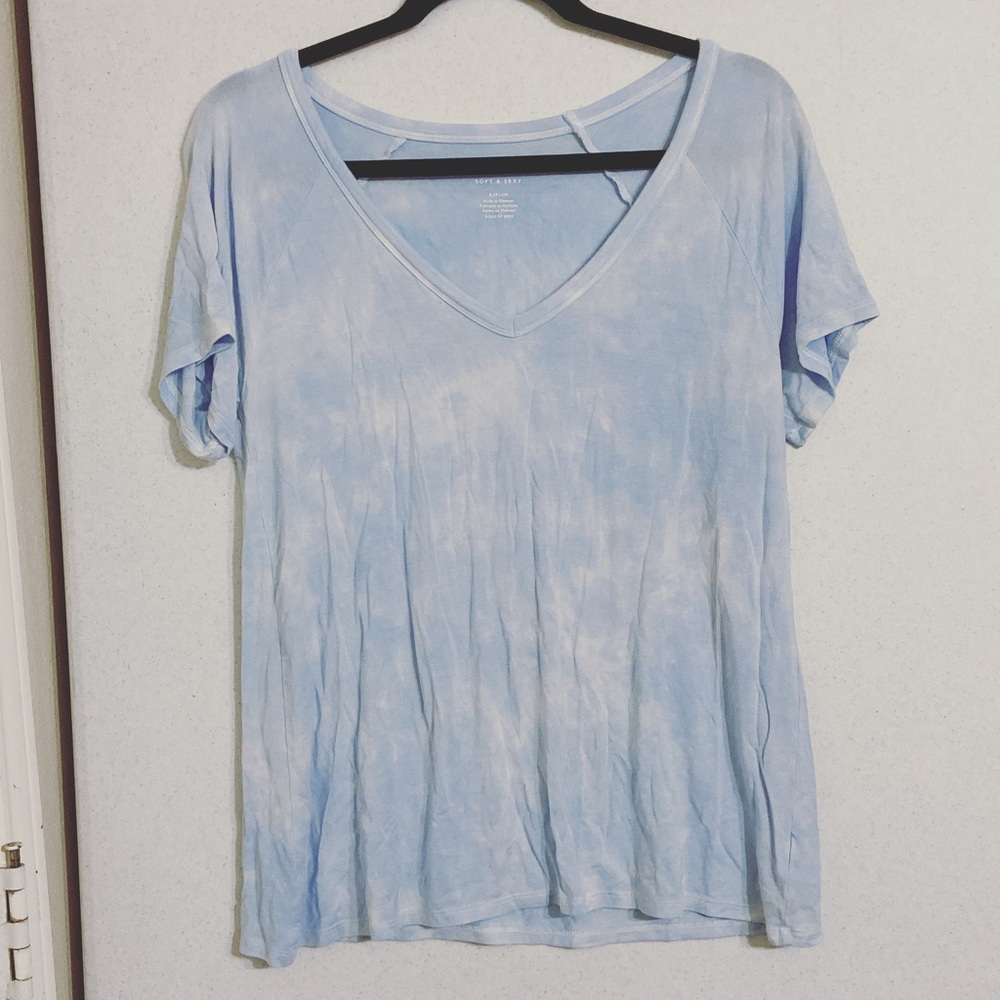 American Eagle Soft and Sexy SZ S Light Blue T-Shirt
